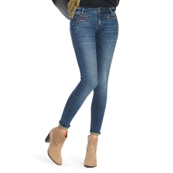 SENSERISE Girls' Super Skinny Jeans - Pleated Ankle Zipper Moto Pants & Jeggings - View #3
